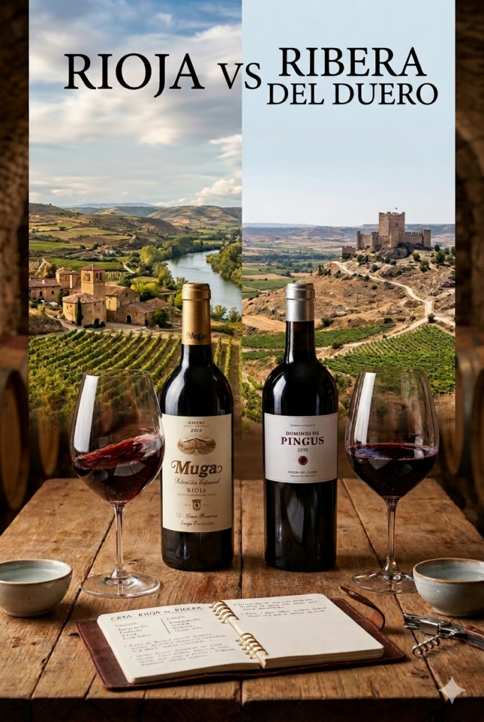 cata Rioja vs Ribera de Duero